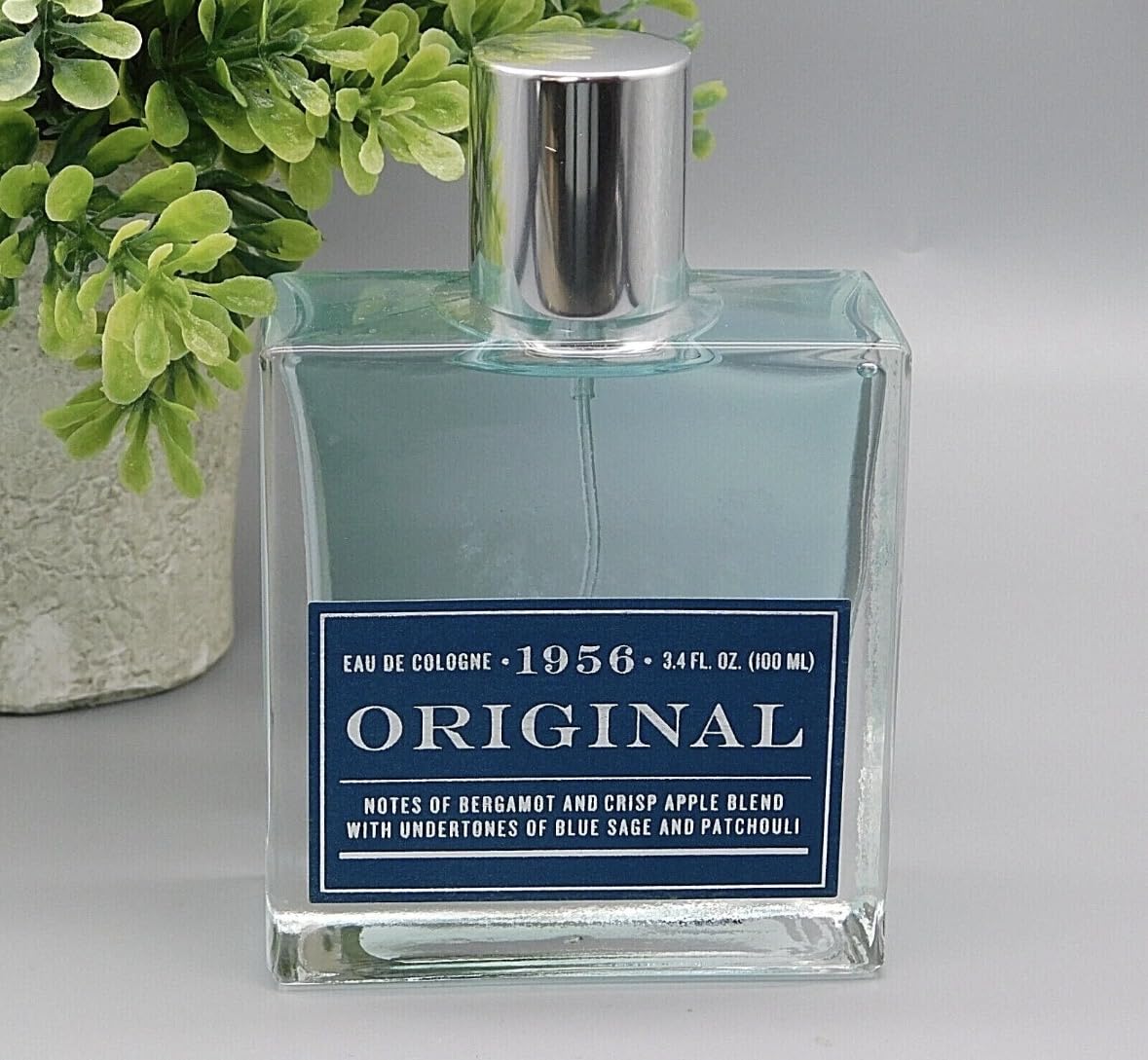 TRu Fragrance Original Eau de Cologne, 3.4 fl oz / 100 ml,Bergamot,Crisp Apple