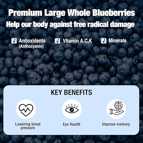 Miniatura 8 de Nestor - Arándanos secos sin conservantes, arándanos deshidratados de Oregon prémium ligeramente endulzados, aperitivos de frutas secas para hornear