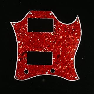 (E40) 4ply SG standard Style Full Face Guitar pickguard,Tortoise Red