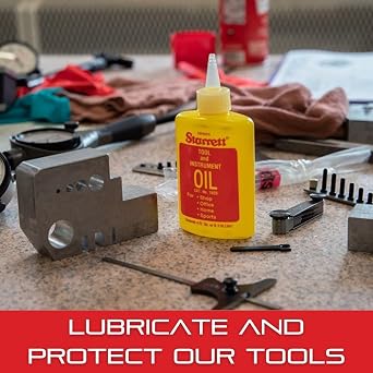 Starrett Tool and Instrument Oil - Extra-Fine Lubricant - Ideal for Measuring Tools, Precision Instruments and Light Machinery - 4 fl. oz - 1620