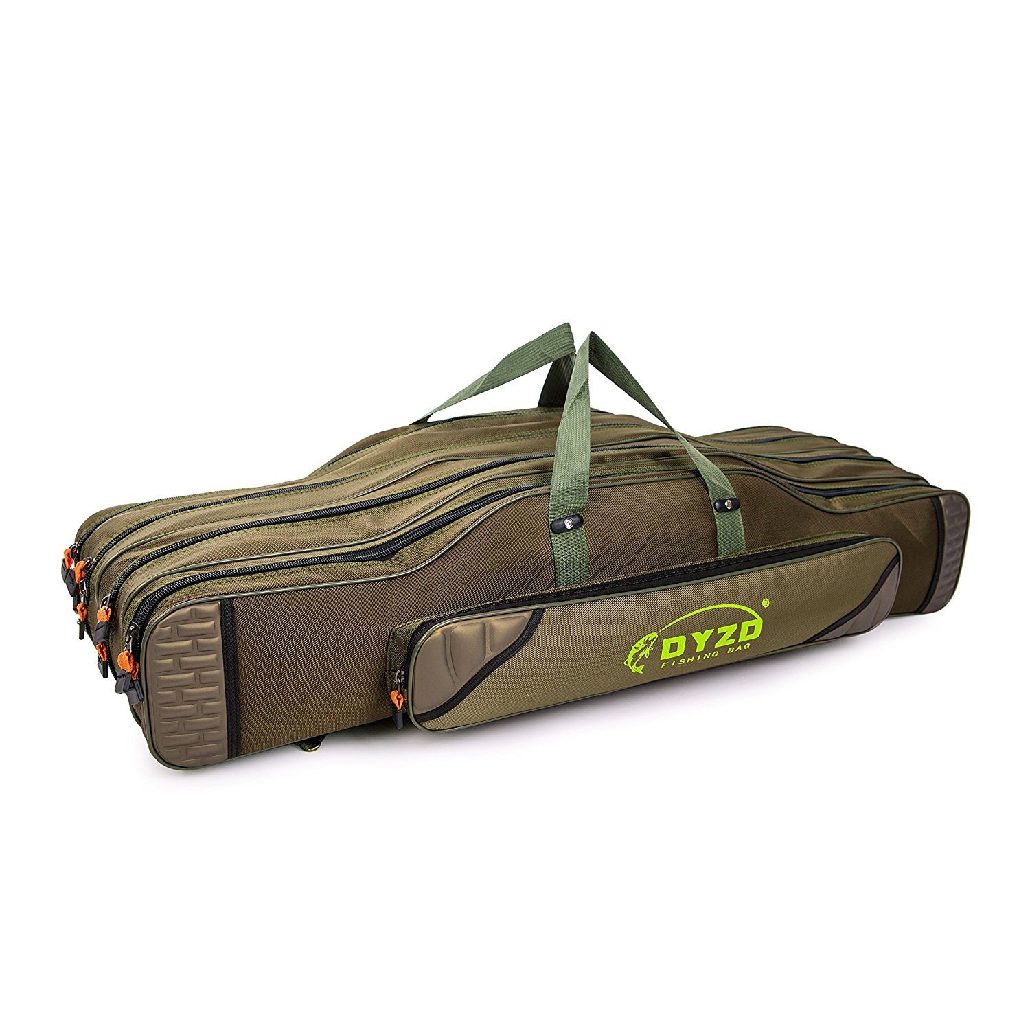 TentHome Portable Fishing Rod Carrier Fishing Pole Tools Storage Bag Reel Case Organizer Fishing Gear Tackle (80cm, 4 layers)