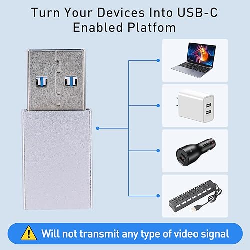 Miniatura 3 de Adaptador USB 3.0 a USB C (paquete de 3) compatible con iPhone 14, 13, 12 Plus Pro Max, iPad Air 54 Mini 6, Samsung Galaxy S23 + S22 S21, Pixel 5