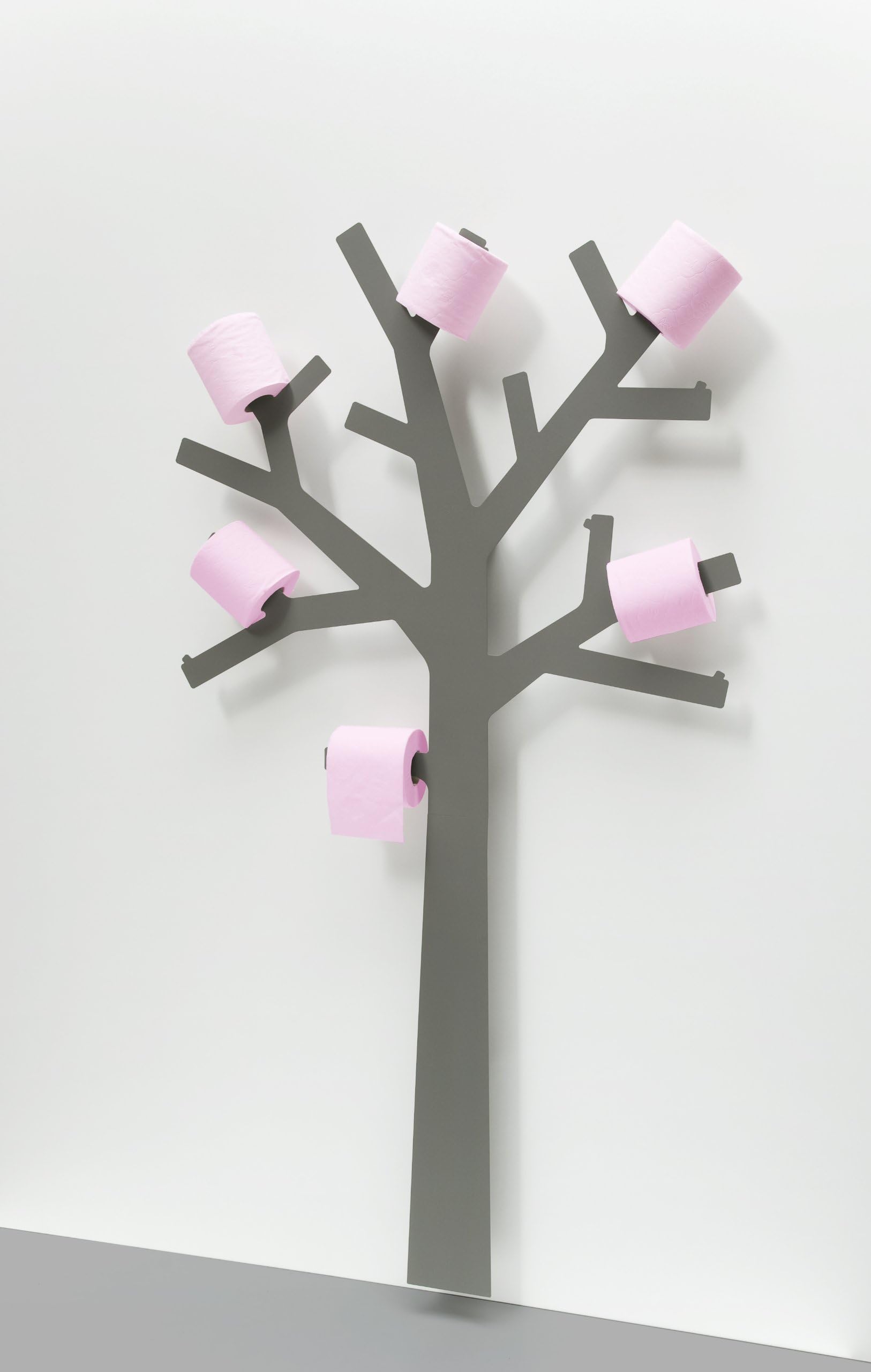 Presse Citron pqtier design metal wall paper wc rolls holder grey