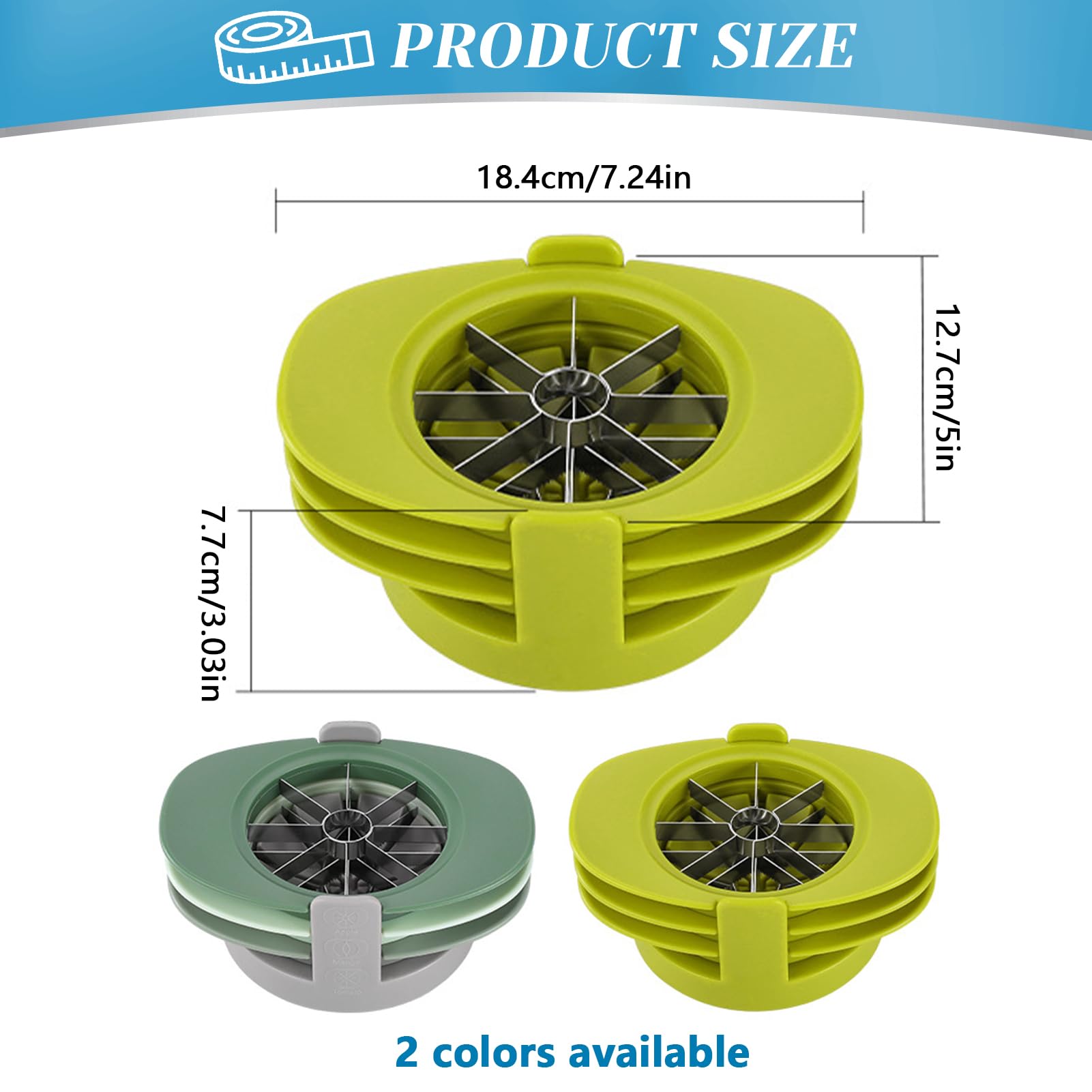 4 in 1 Fruit Cutter Slicer, Mango Apple Tomato Corer Slicer, Multifunctional Kitchen Tool for Fruit & Vegetable Cutting (Yellow)