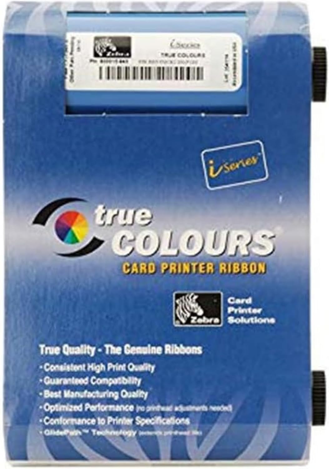 800017-240 Color Ribbon Tape Compatible for Zebra P100i P100M P110i P120i ID Card Printers 800017-240 YMCKO Ribbon 200 Images Genuine
