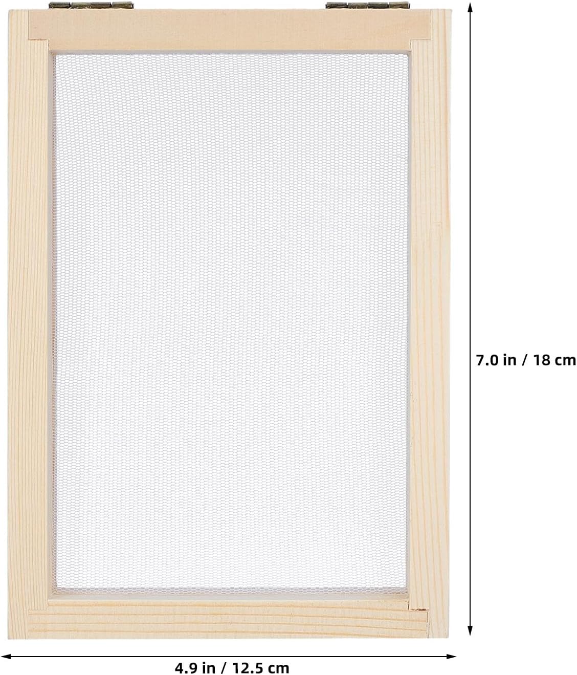 UKCOCO 6PCS Papermaking Mesh Screen with Wooden Frame, A6 Rectangular