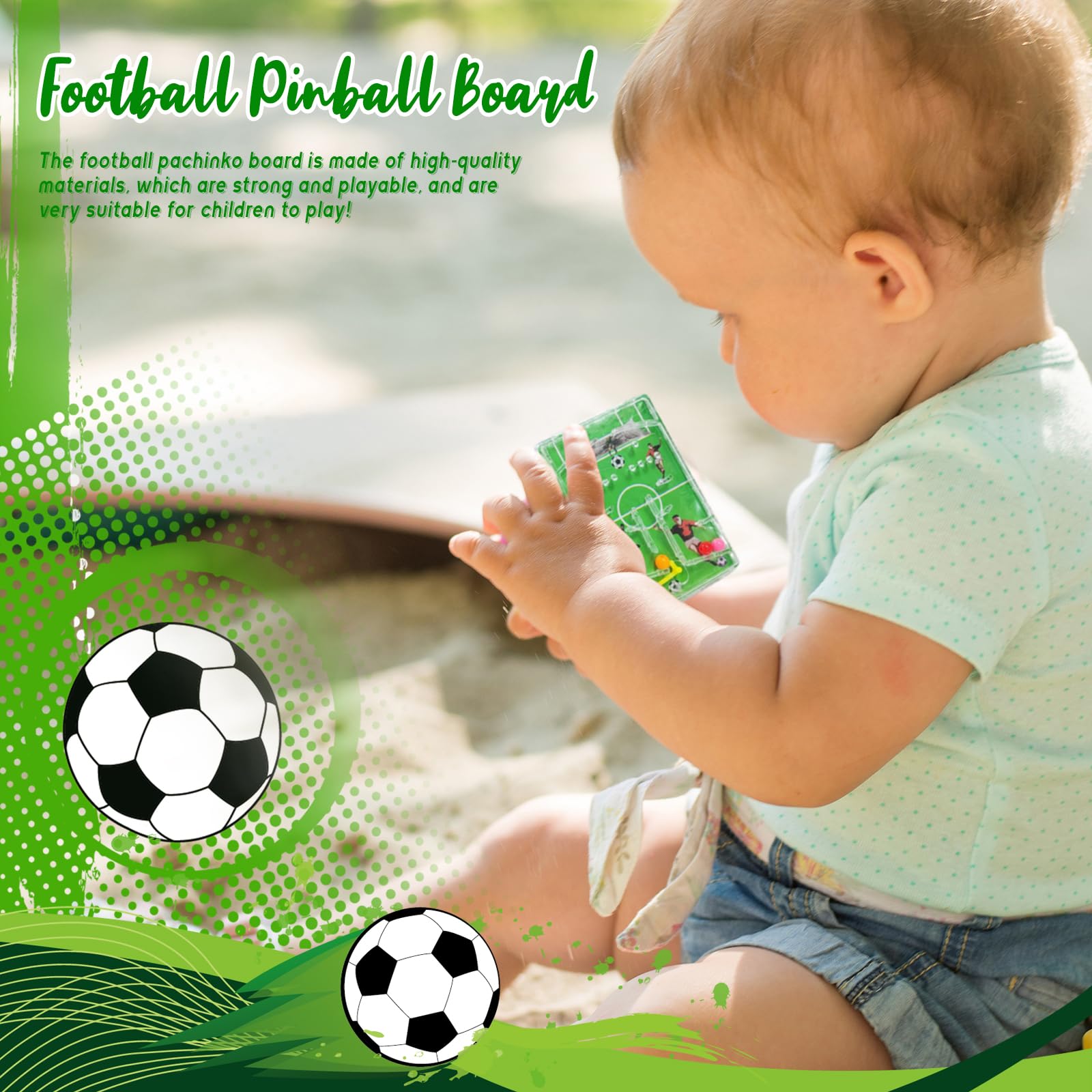 10 Juego de Pinball Fútbol, Juguetes Pinball ZoneYan, Mini Pinball para Niños, Pinball de Juguete, Juego de Paciencia de Fútbol, Fiesta de Cumpleaños para Niños, Juguetes Educativos para Niños