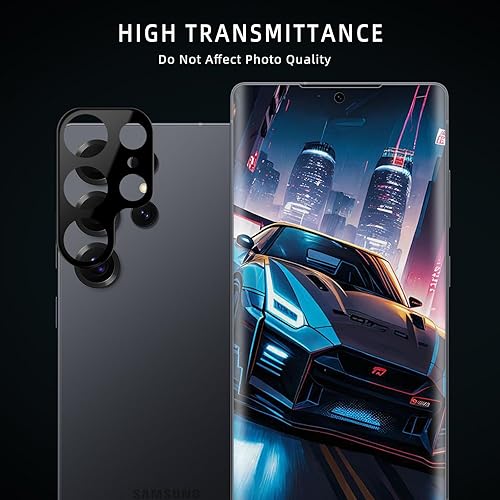 Miniatura 13 de [Paquete de 2+2] Protector de pantalla de privacidad de TPU flexible compatible con Samsung Galaxy S24 Ultra, protector de lente de cámara