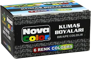 Nova Color NC-188 Kumaş Boyası 6'lı Takım