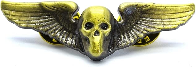 Quality Handcrafts - F Skull Aviation Pilot Wing US Air Force Badge Pin Aviator Insignia Antique - Accessories for Clothes Decoration - coolthings.us