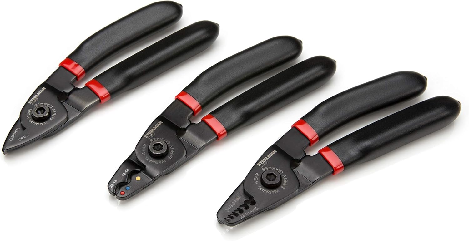 Mini Yellow Wire Cutter Stripper Plier Electrical Cable Crimper