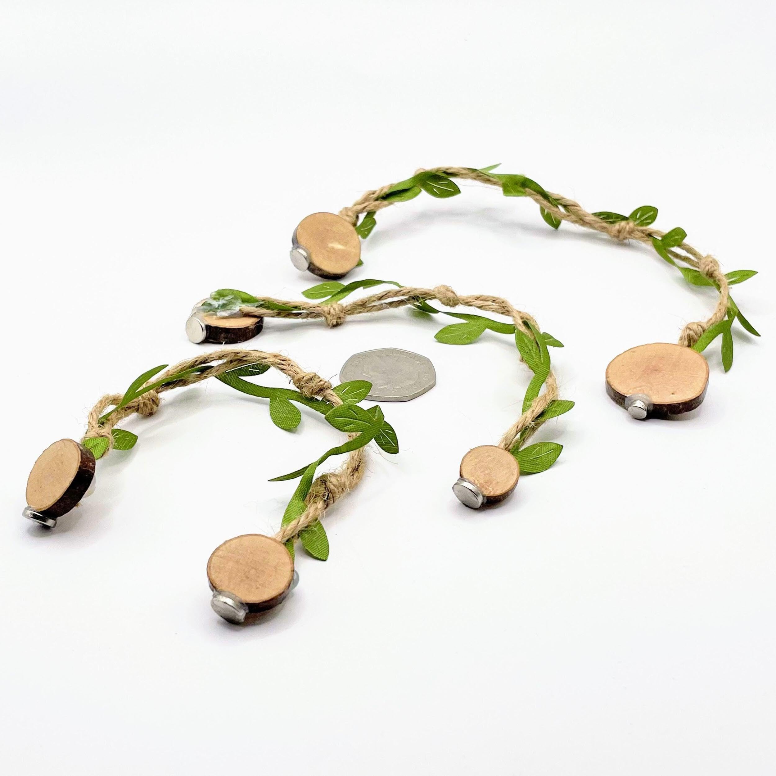 Opus Vita Jumping Spider - Rope bridges with Twine - Spider Enclosure Decor - Professionally made to cleverly attach to your Insect Enclosure Natural Twine/Green Single — view 3