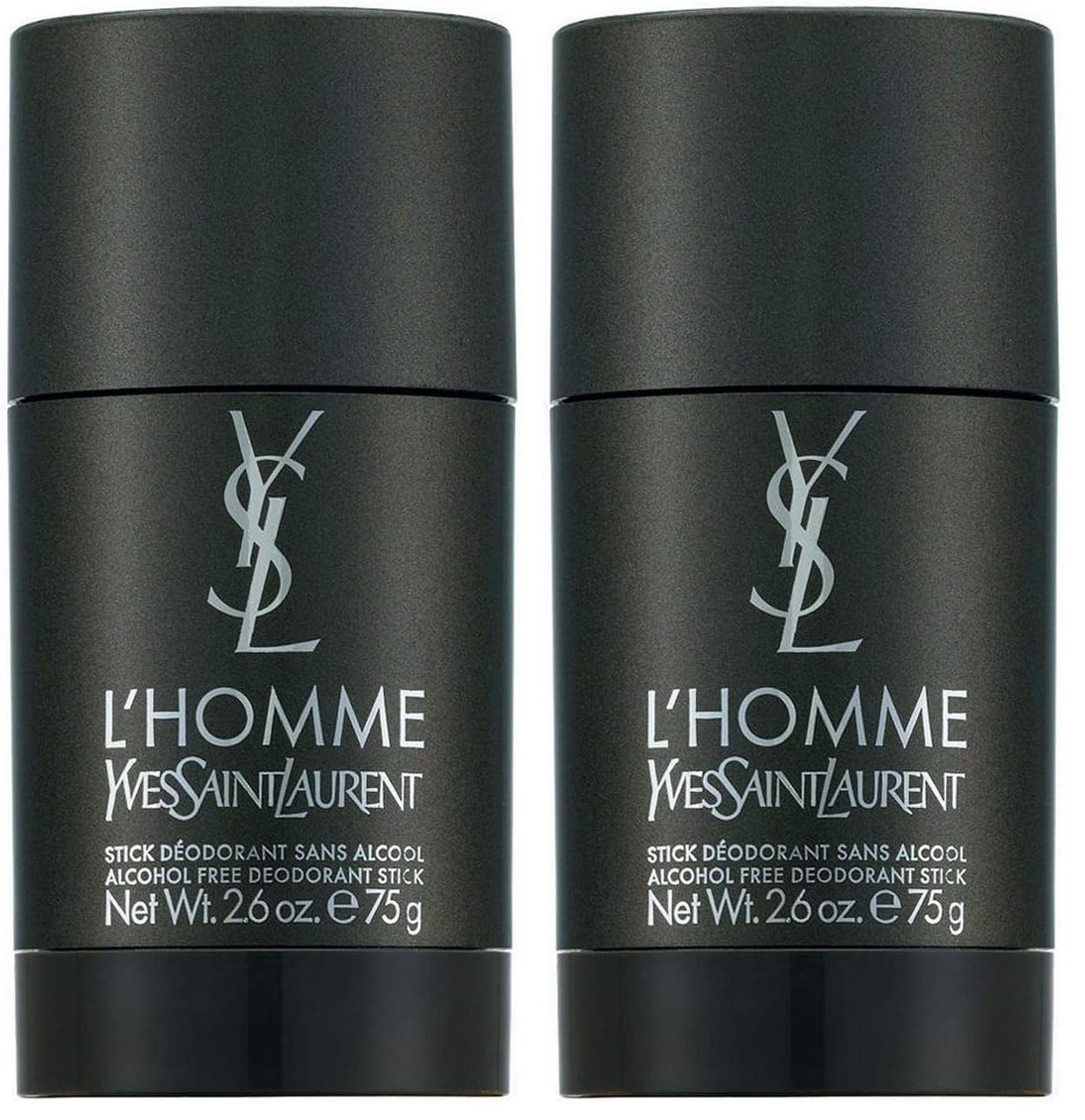 Yves Saint Laurent L'homme Deodorant Stick for Men, 2.6 Ounce(Pack of 2)