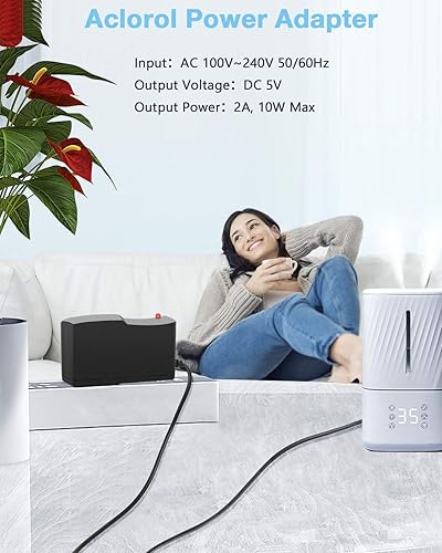 Miniatura 6 de Aclorol Fuente de alimentación de 5V 2A AC 100-240V a DC Adaptador de corriente de conmutación DC 5Volt 2A 10W Convertidor de alimentación universal