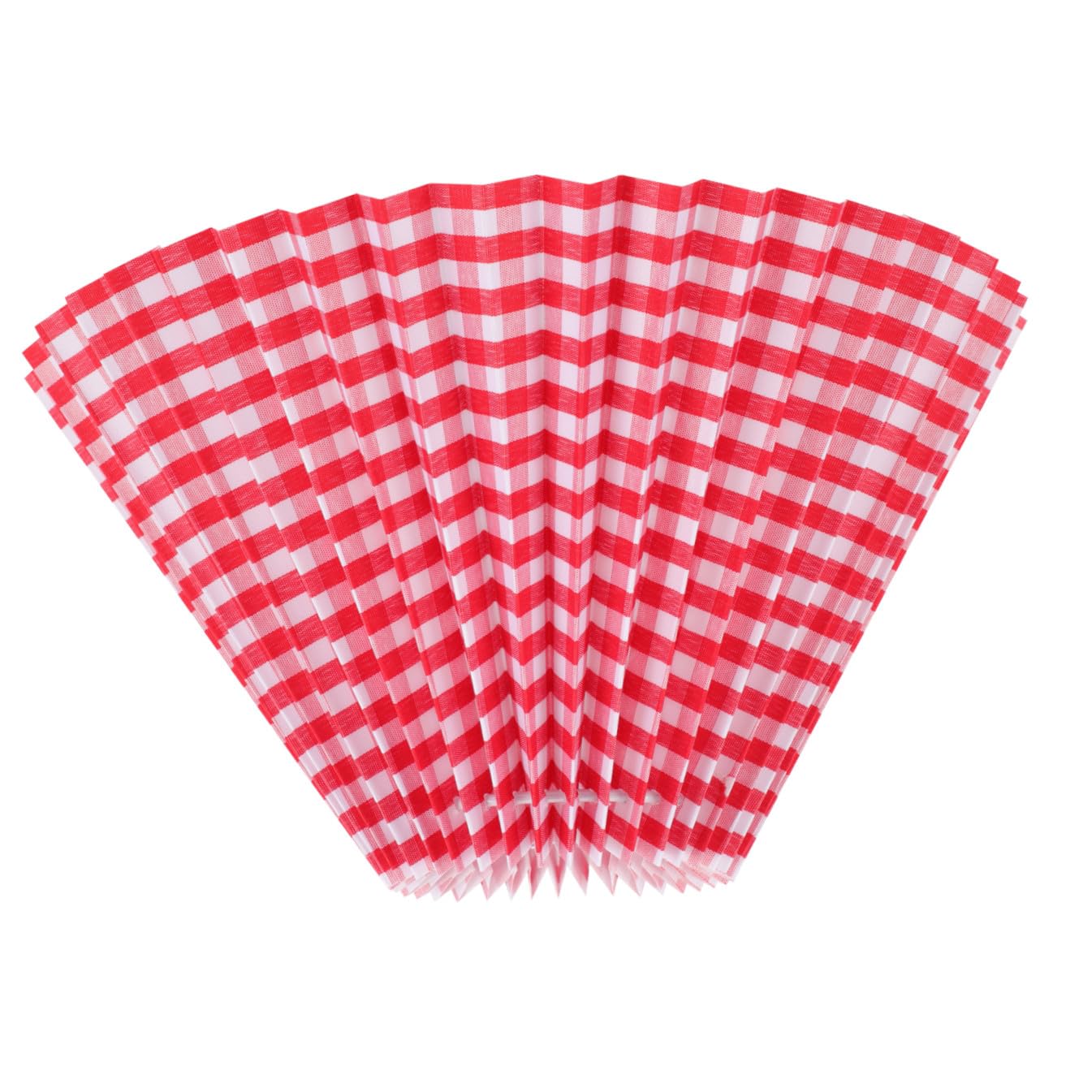 jojofuny Red Fabric Hanging Lampshade for Indoor Restaurant and Dining Room, Decorative Pleated Ceiling Lamp Shade Iron Frame, Simple and Elegant Design Protects Eyes