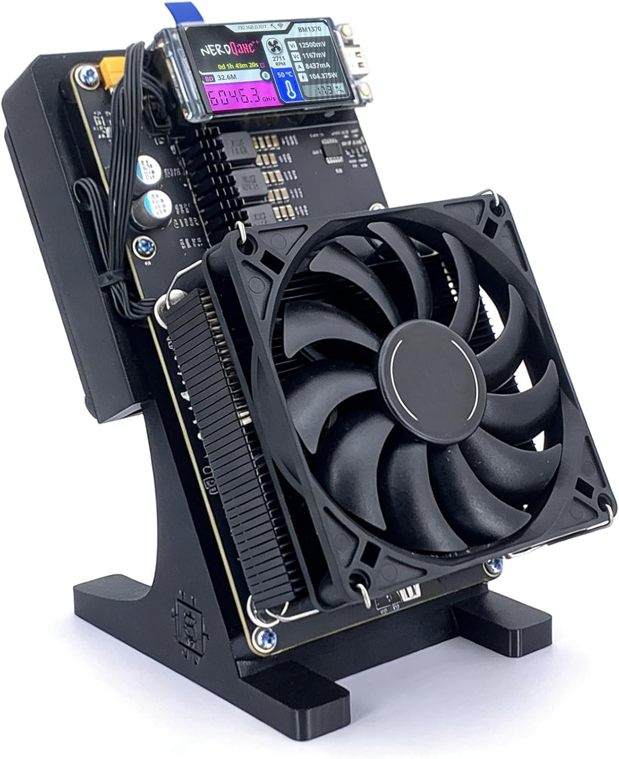 Upgraded Bitcoin Miner – 6TH/S SHA256 ASIC Home BTC Mining Machine 100W Low Power Quiet Operation Plug-and-Play Open-Source Crypto Miner
