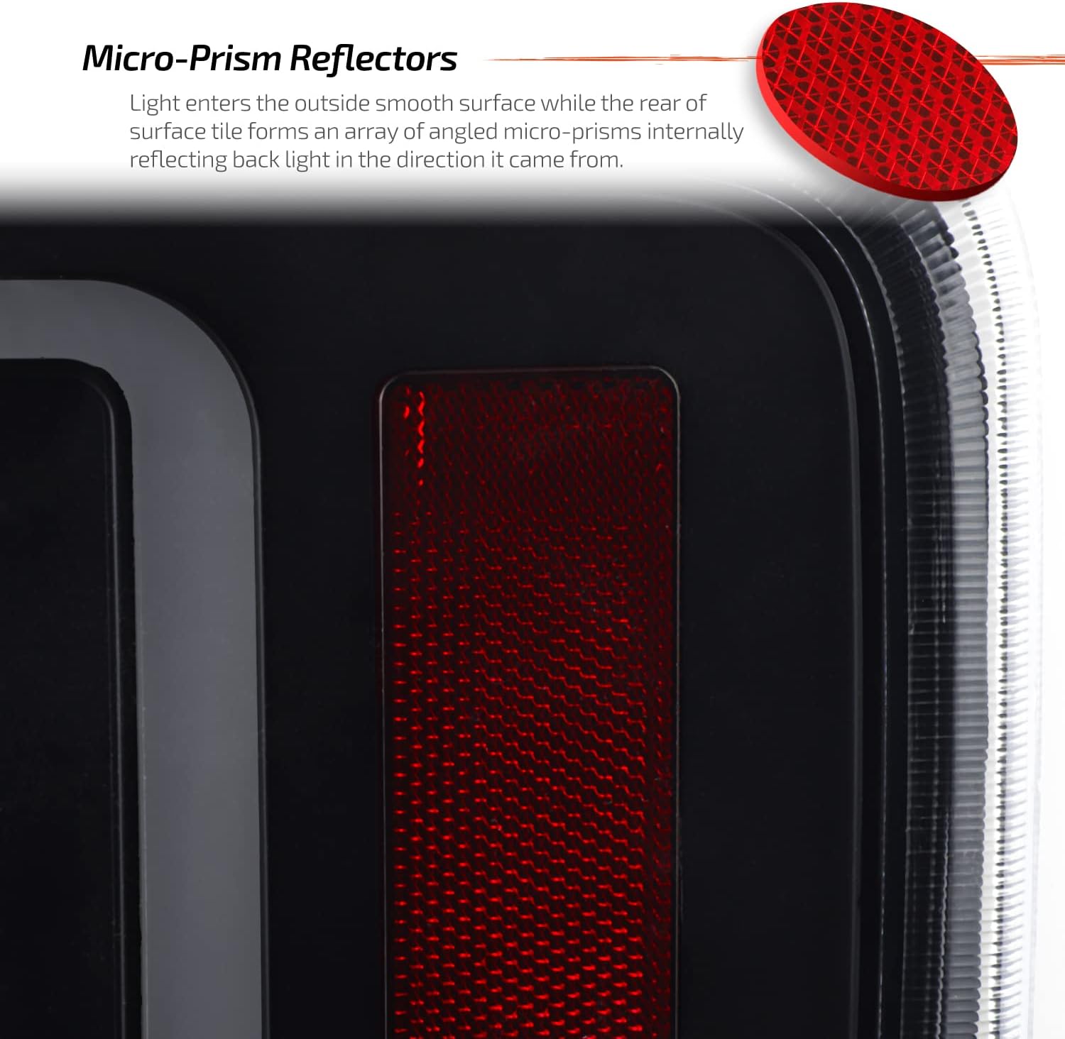 AKKON - For 2009-2014 Ford F150 Dual LED Projector Black Smoke Headlight + C-Shape Black LED Tail Lamp