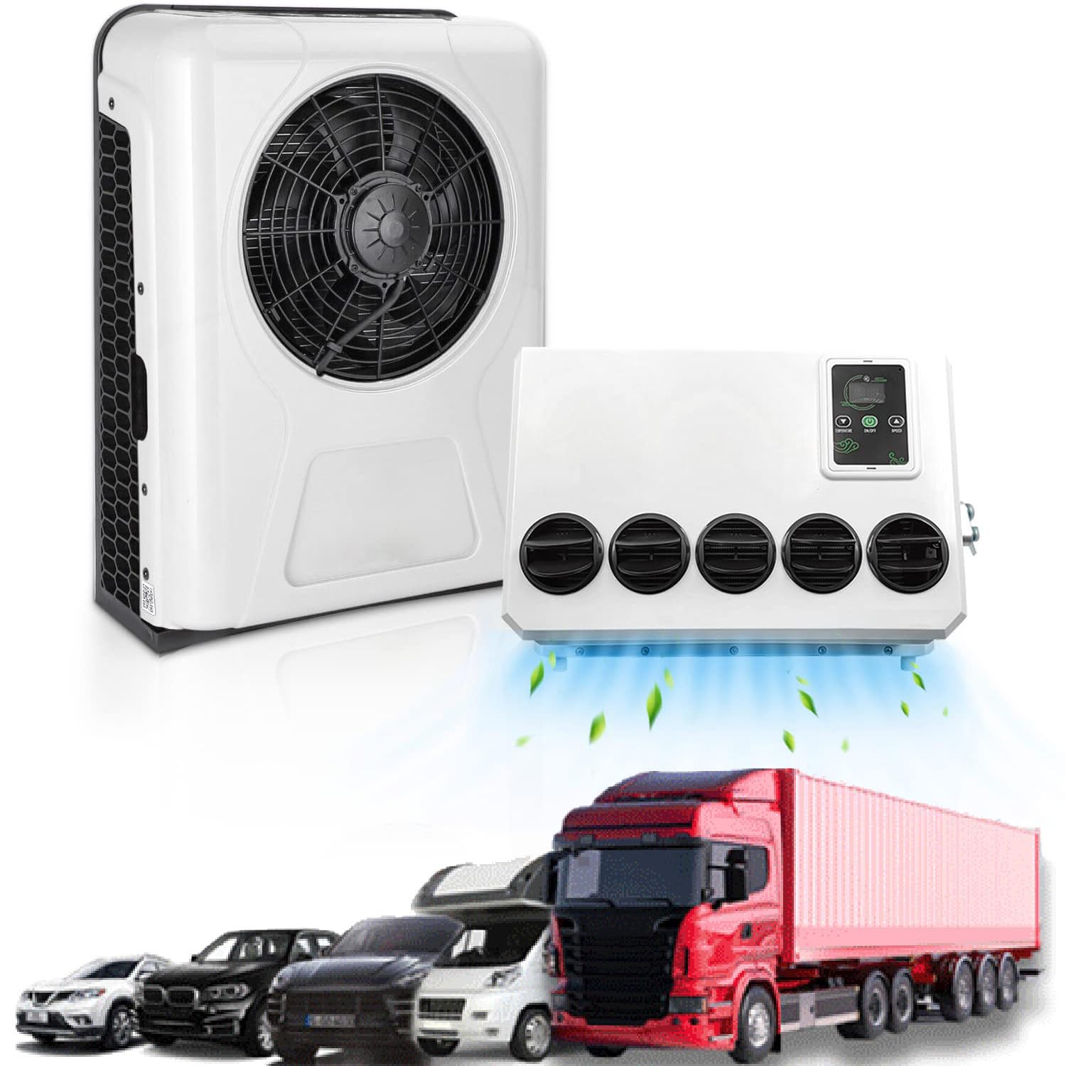 ANXYYDS Universal 12V/24V RVs electric air conditioner,Rooftop air conditioner,Camper Air Conditioner,RV AC Unit 24V