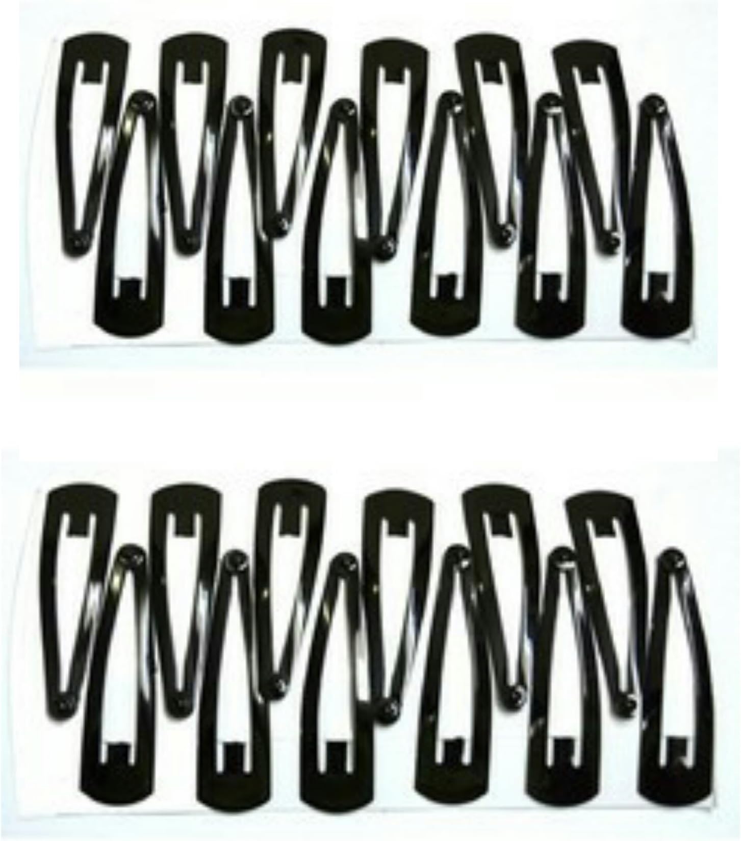 Vogue Hair Accessories Black Metal Tic Tac Hair Clips for Women & Girls