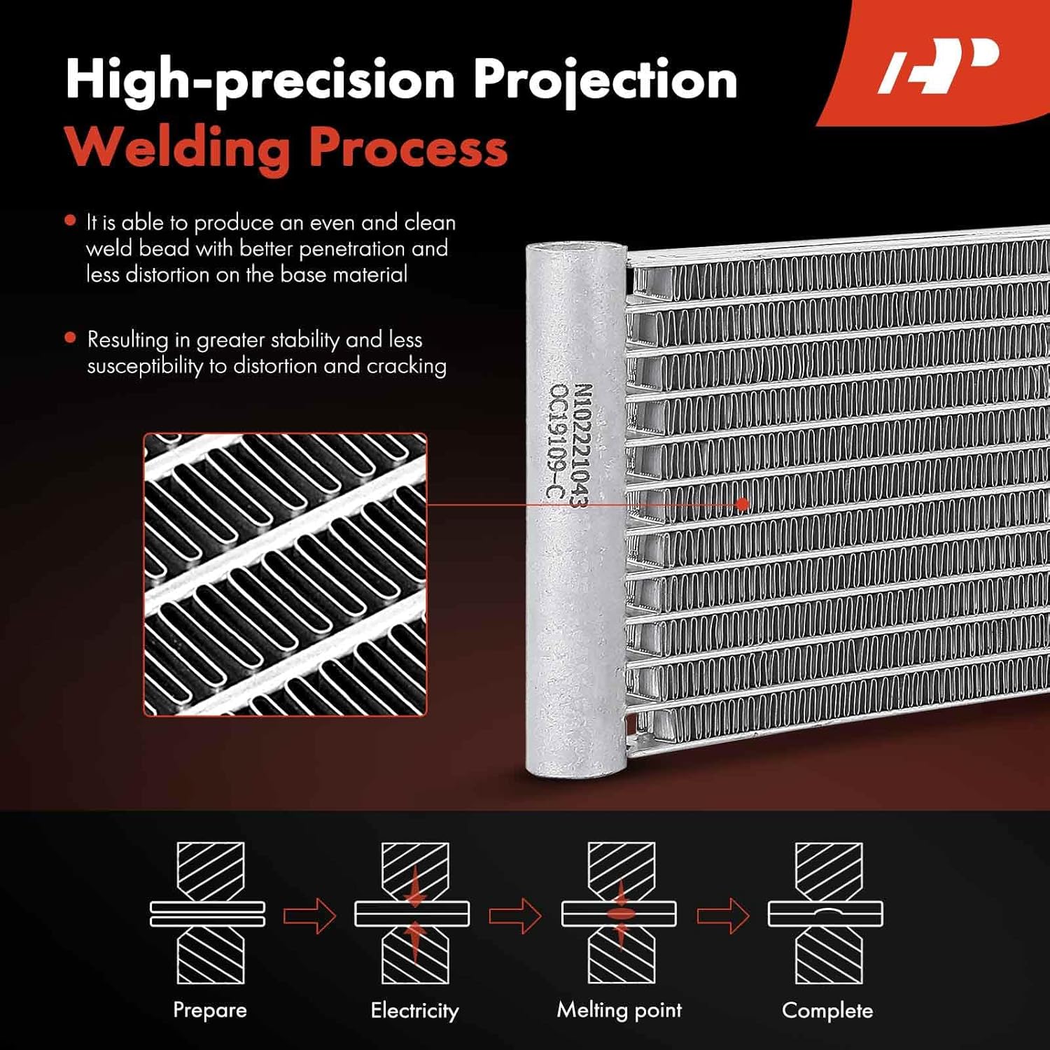 A-Premium Transmission Oil Cooler Compatible with Ram ProMaster 1500/ProMaster 2500/ProMaster 3500 2014-2021 3.6L