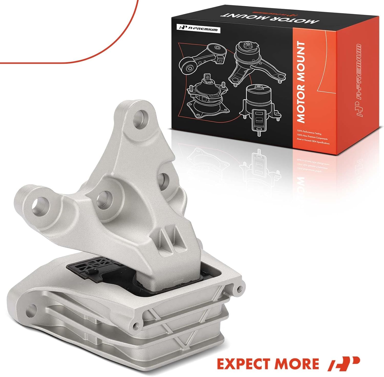 A-Premium Left Transmission Mount Compatible with Chevrolet Equinox 2018-2020 & GMC Terrain 2018-2021, 2.0L, Driver Side, Automatic Transmission