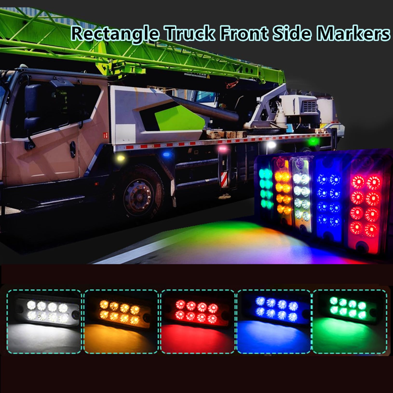 Amazon.com: Ourbest Square LED Marker Lights, 8-LED