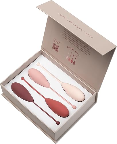 Miniatura 2 de Clea Juego de 4 entrenadores musculares para el suelo pélvico para mujeres, pelotas de ejercicio con peso de primera calidad para fortalecer y