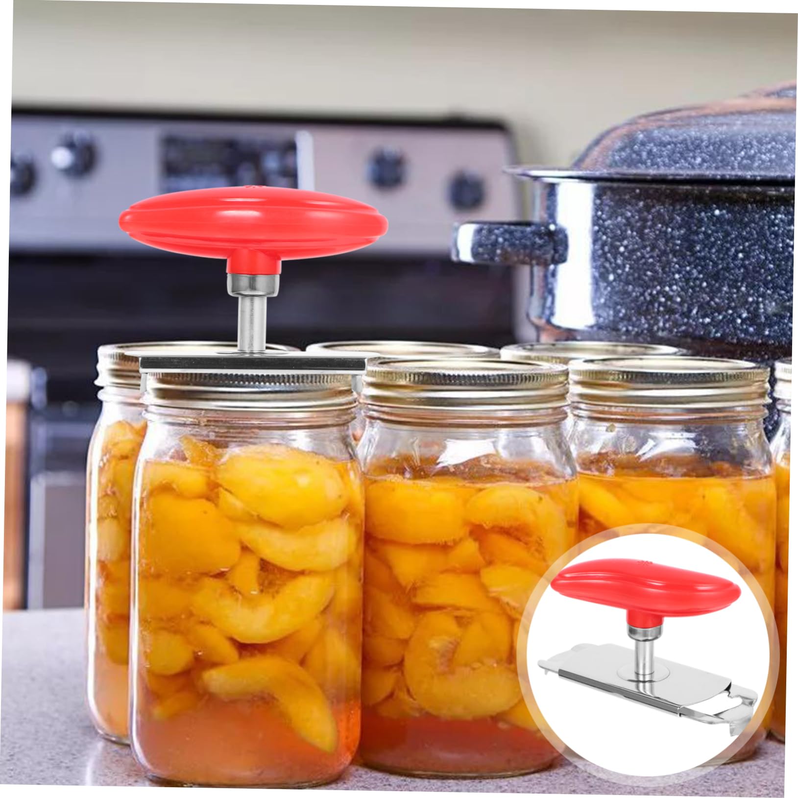 GLEAVI Stainless Steel Jar Opener Compact Portable Lid Opener for and Can Access Multi Functional Tool for Home Bar and Party Use Space Saving Design Handle