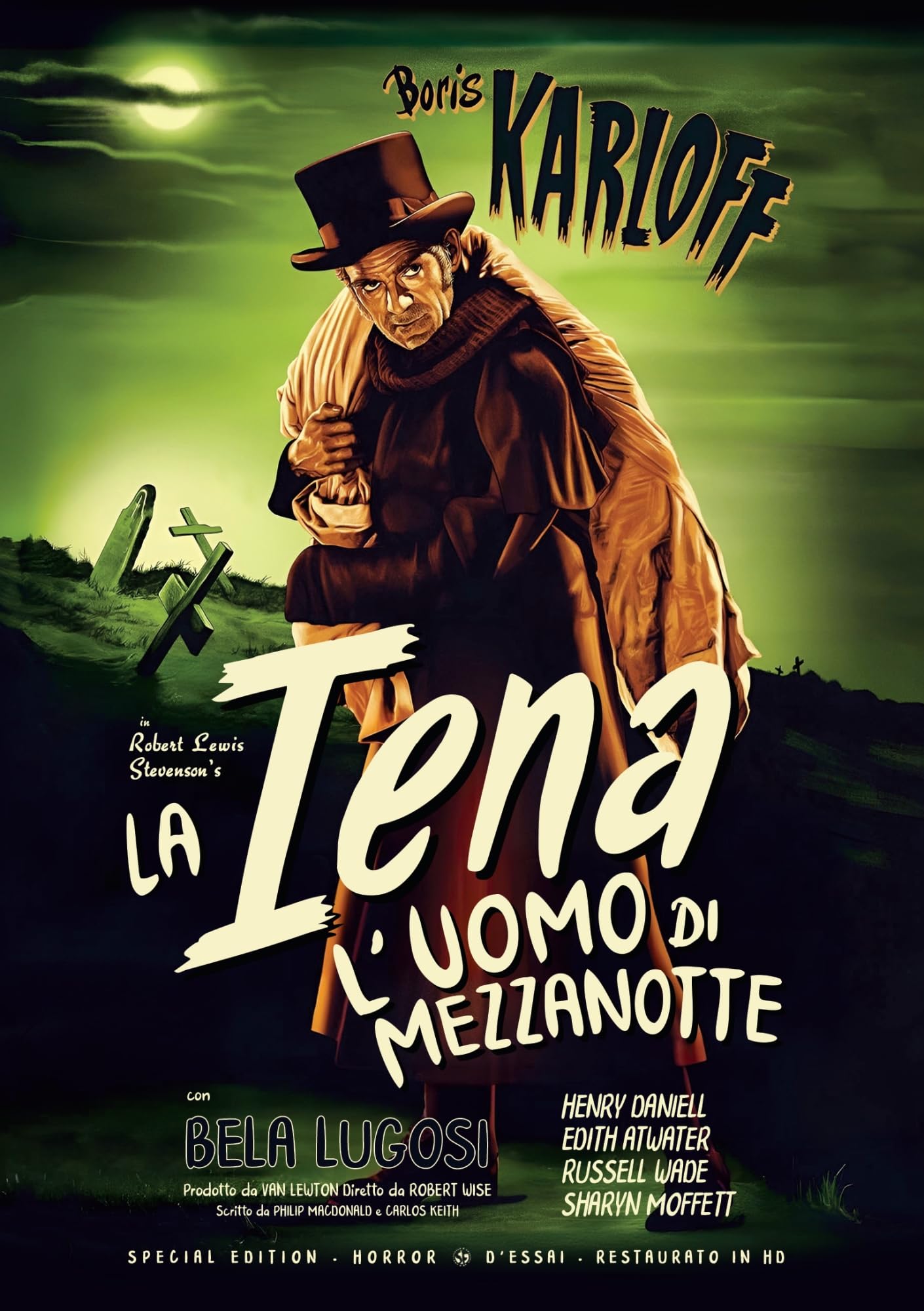 Póster La Iena L'Uomo Di Mezzanotte restaurado en alta definición ideal para coleccionistas