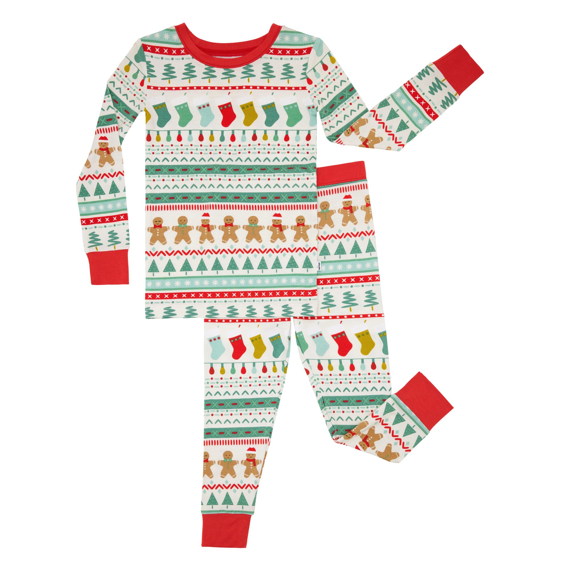 Little Sleepies Two-Piece Pajama Set for Boys & Girls, Soft Viscose from Bamboo Toddler Pajamas for Kids, Family Matching PJs