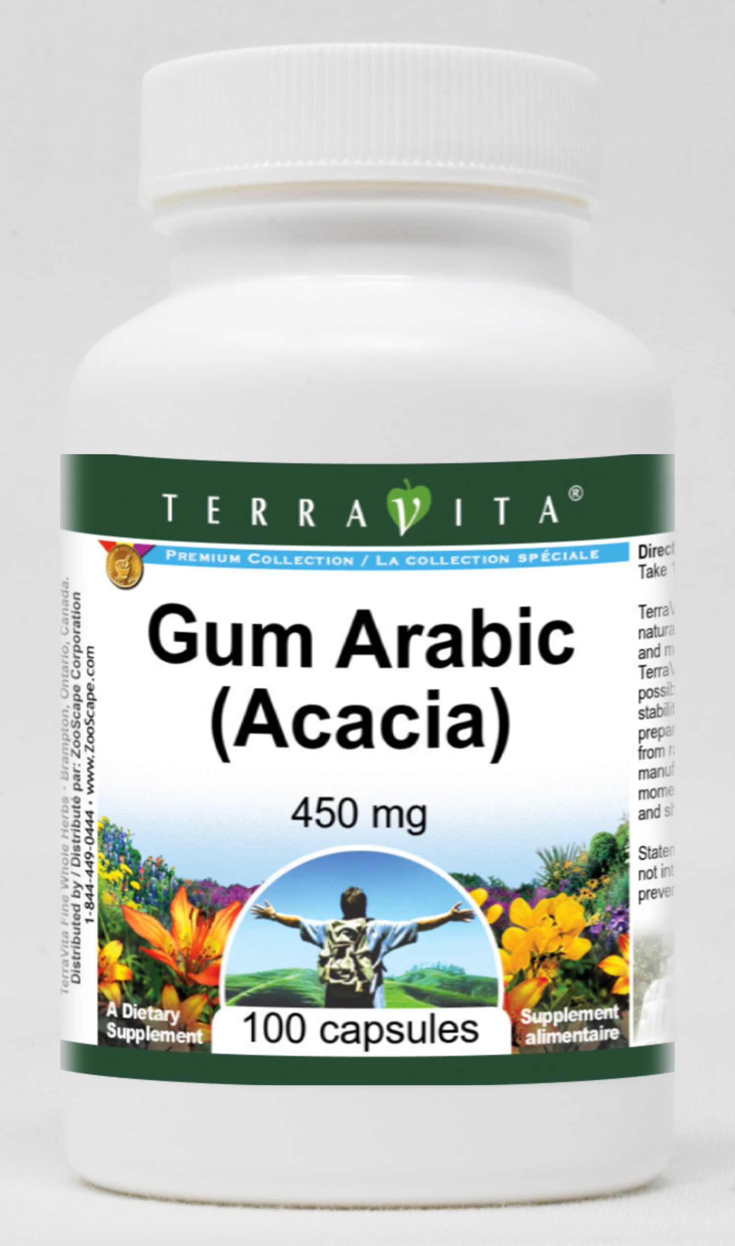 Gum Arabic (Acacia) - 450 mg (100 Capsules, ZIN: 520437)