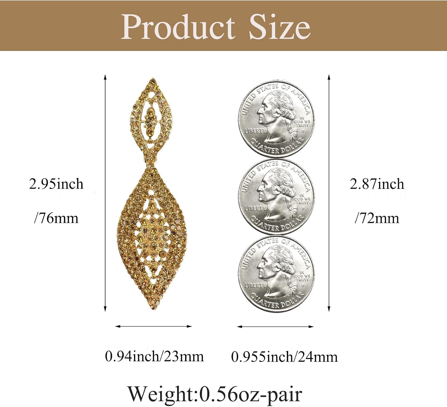 Fashion Rhinestone Crystal Wedding Earrings for Women Bridal Bridesmaid Long Leaf Chandelier Teardrop Dangle Earrings Jewelry - Image 6