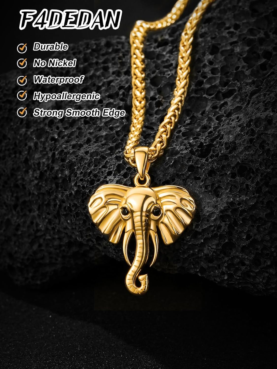 Elephant Necklace for Women and Men 925 Sterling Silver Elephant Jewelry Gift - Image 2