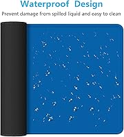 Vista 51 de Dapesuom Alfombrilla grande para mouse, alfombrilla de mouse para juegos extendida con bordes cosidos, alfombrillas de escritorio de tamaño completo