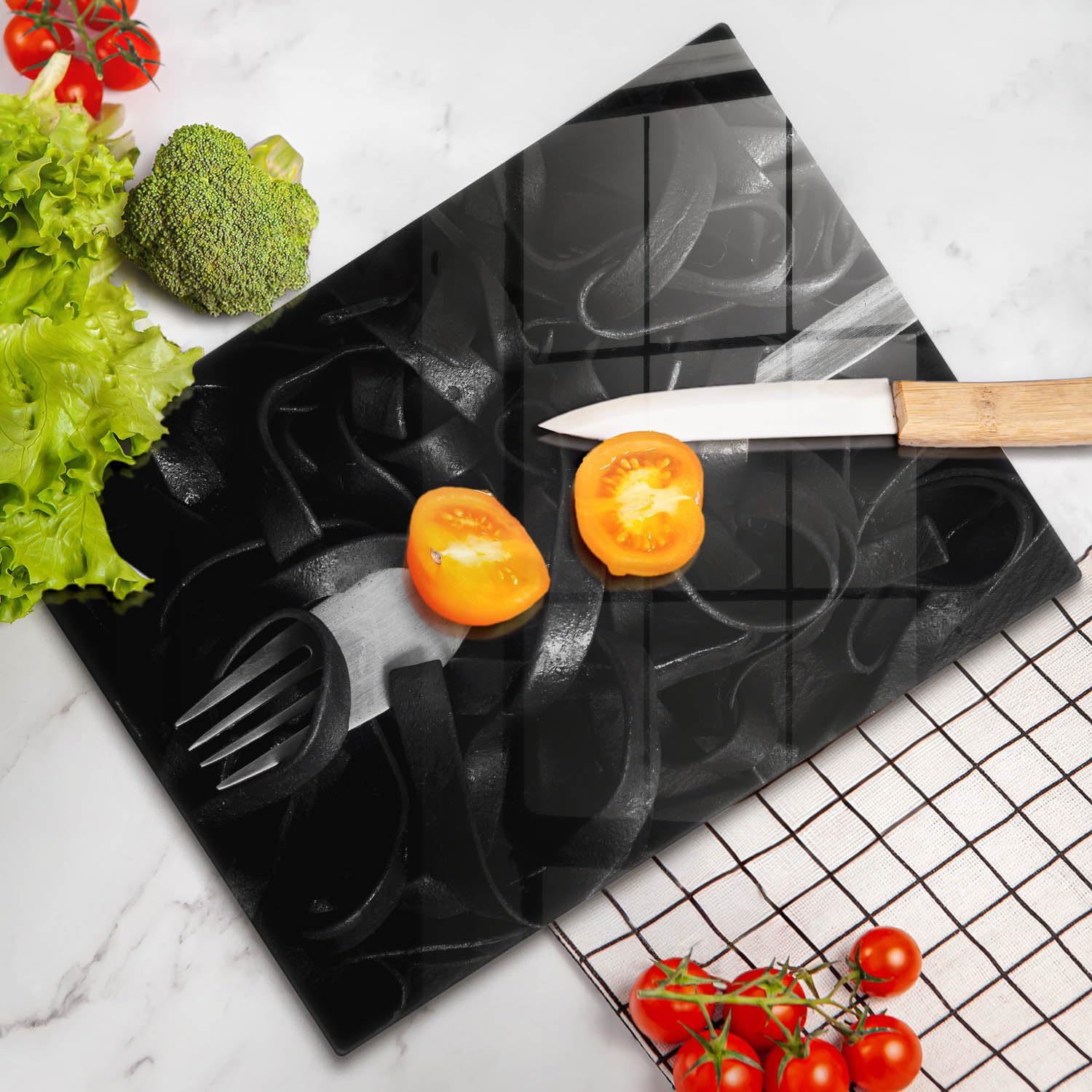 Tabla de cortar | Negro | Superficie impresa