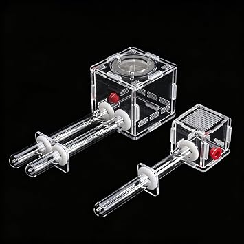 Acrylic Ant Farm Nest Tube, Clear Transparent Mini Formicarium, Scientific Observation Kit with Mesh Cover, Educational Ant Housing System Double Test Tube