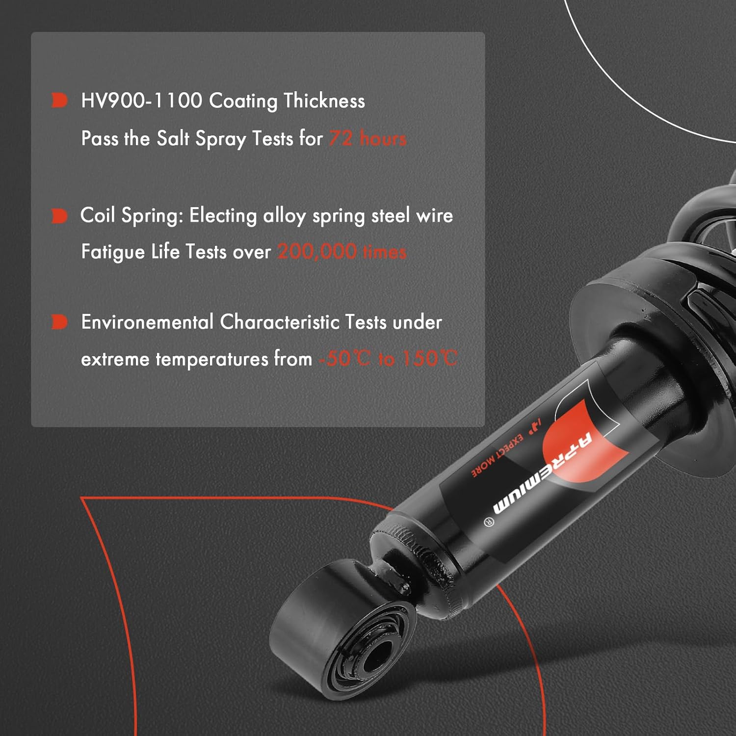 A-Premium Front Pair (2) Complete Strut & Coil Spring Assembly Compatible with Chevrolet Colorado & GMC Canyon 2015 2016 2017 2018 2019, Driver and Passenger Side