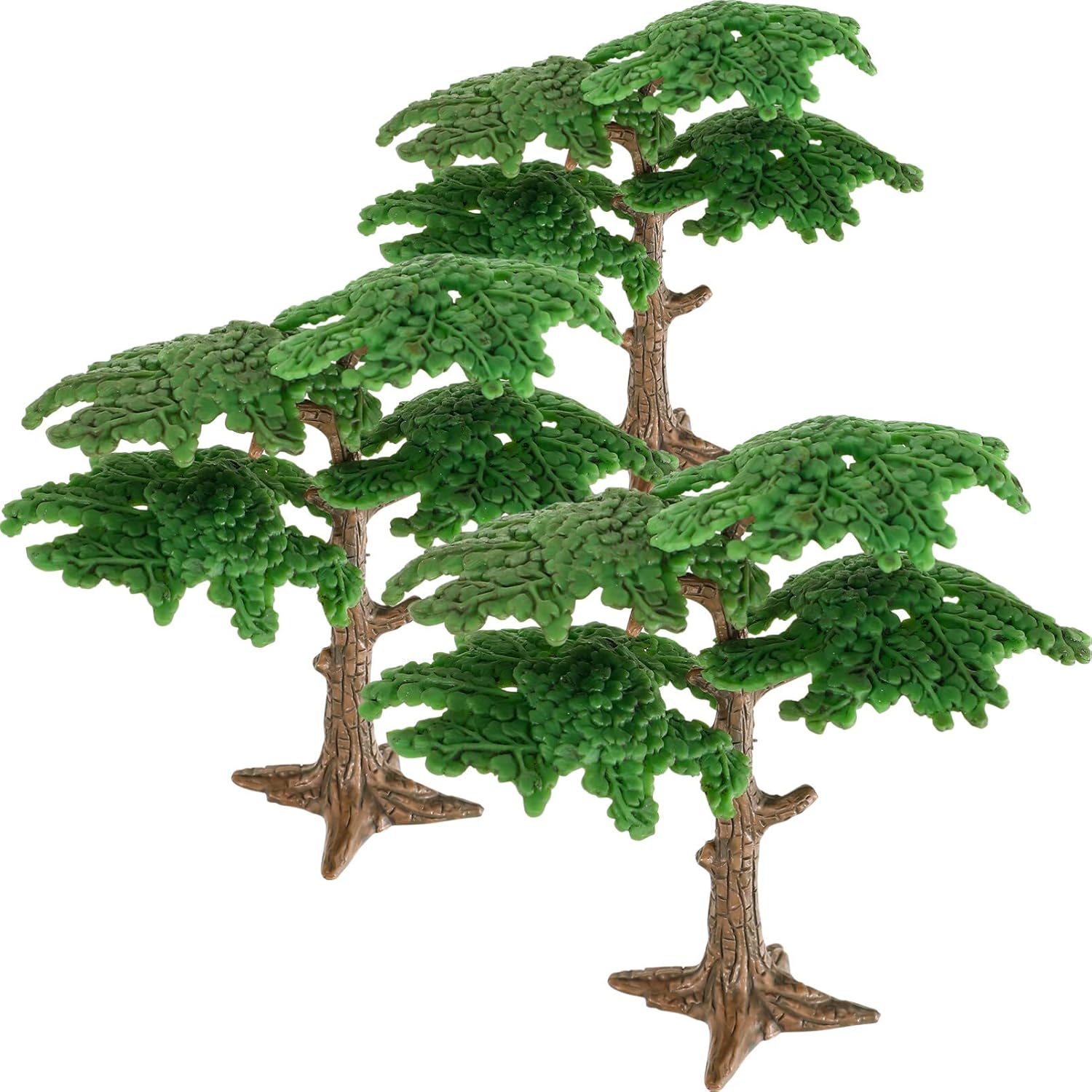 Toyvian 3 Pcs Tree Models Miniature Cypress Tree Decors