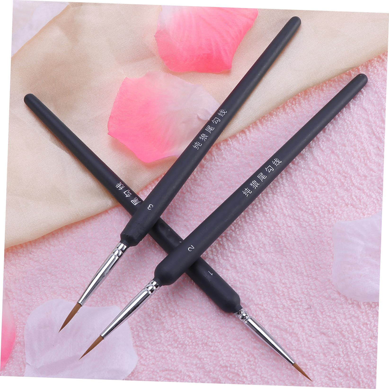 LIFKOME Juego de 6 Pinceles de Acuarela de Pelo de Comadreja para Detalles Finos, Portátiles y Ligeros, Ideales para Pintura Artística y Dibujo Preciso