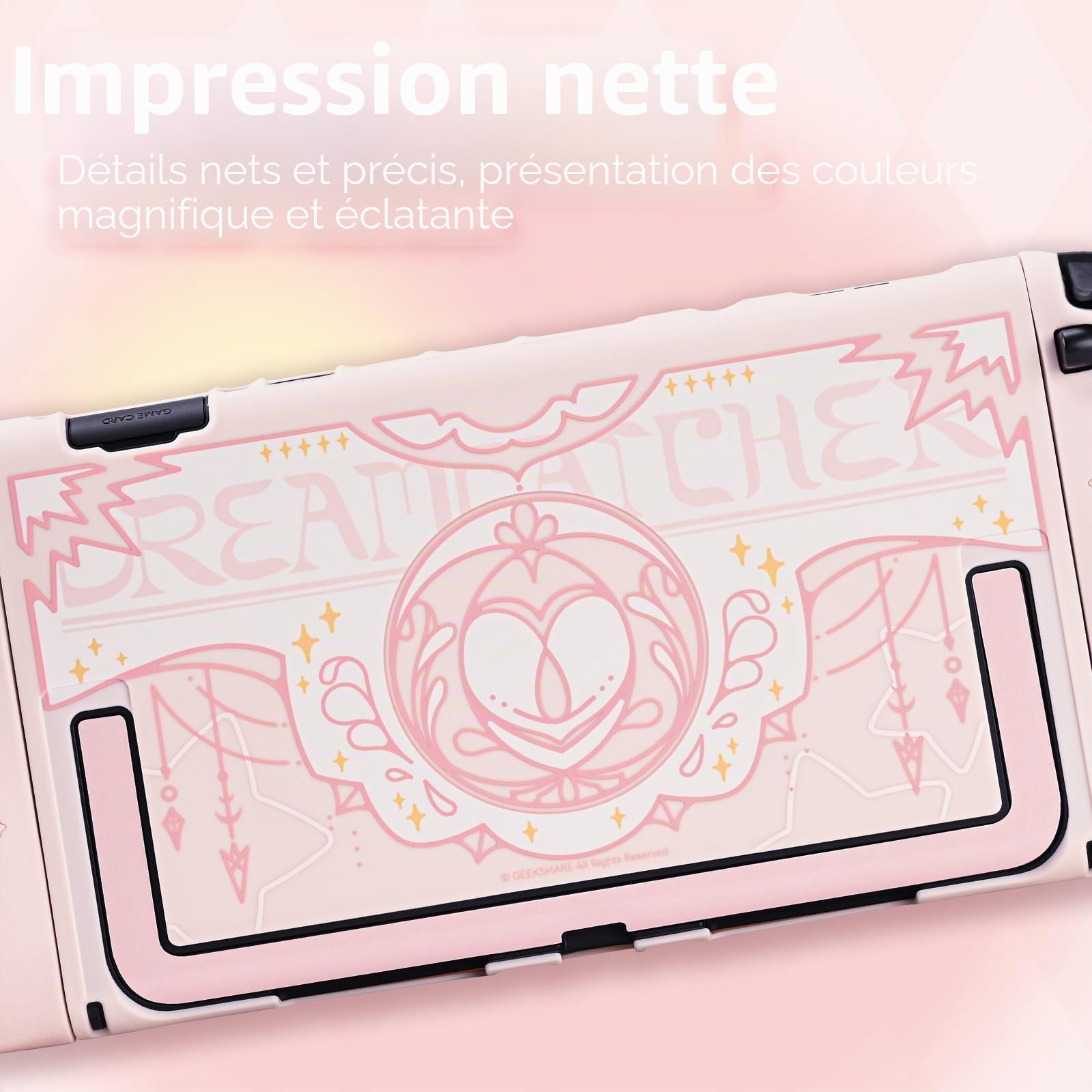 GeekShare Coque de protection en silicone compatible avec Switch 2, résistante aux rayures, coque de protection en silicone souple séparable, pour joystick avec 2 capuchons de préhension pour pouce