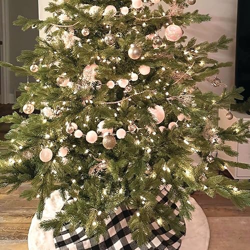 Miniatura 10 de Fraser Hill Farm Árbol de Navidad de pino Foxtail de 6.5 pies de alto, árbol artificial incluye luces inteligentes transparentes fáciles de