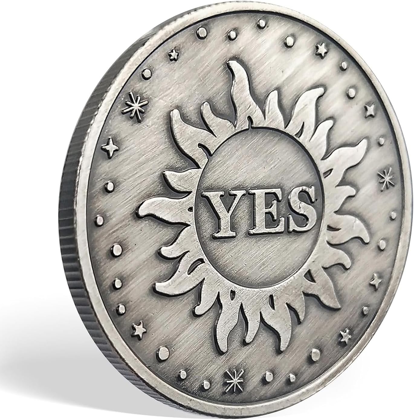 はい いいえ チャレンジコイン 太陽と月 意思決定者 占いコイン YES/NO意思決定コイン 金属製 占い ヴィンテージ ボードゲーム メタルコイン  両面コイン Yes/No決定コイン 意思決定コイン YesまたはNo 記念コイン 外国コインコレクションコイン ボードゲーム? メタル ...