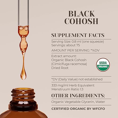 Miniatura 7 de Extracto de tintura natural sin alcohol de cohosh negro, refuerzo del sistema inmunológico, gotas líquidas hechas de 100% cohosh negro (Cimicifuga