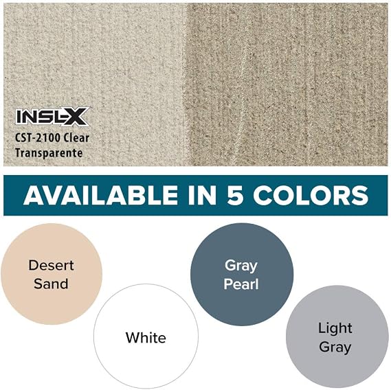 INSL-X TuffCrete Waterborne Acrylic Concrete Stain Paint, Clear, 1 Gallon