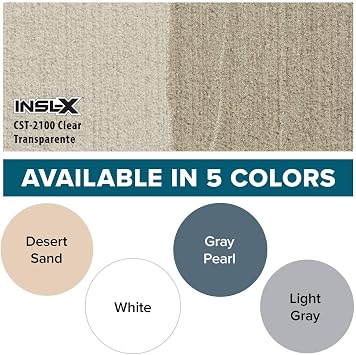 INSL-X TuffCrete Waterborne Acrylic Concrete Stain Paint, Clear, 1 Gallon