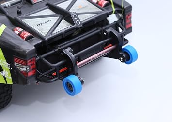 Nylon Wheelie Bar for Arrma 1/7 MOJAVE 6S BLX DESERT TRUCK #ARA7604V2 - Blue Wheels