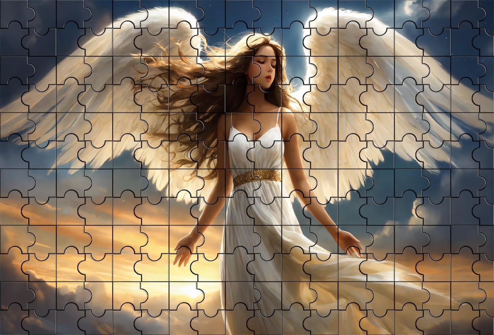 Puzzle 5000 Piezas Adorable niña ángel | Puzzles Adultos | para Toda La Familia |156x105 cm | Entretenimiento Creativo Rompecabezas Adultos Regalo