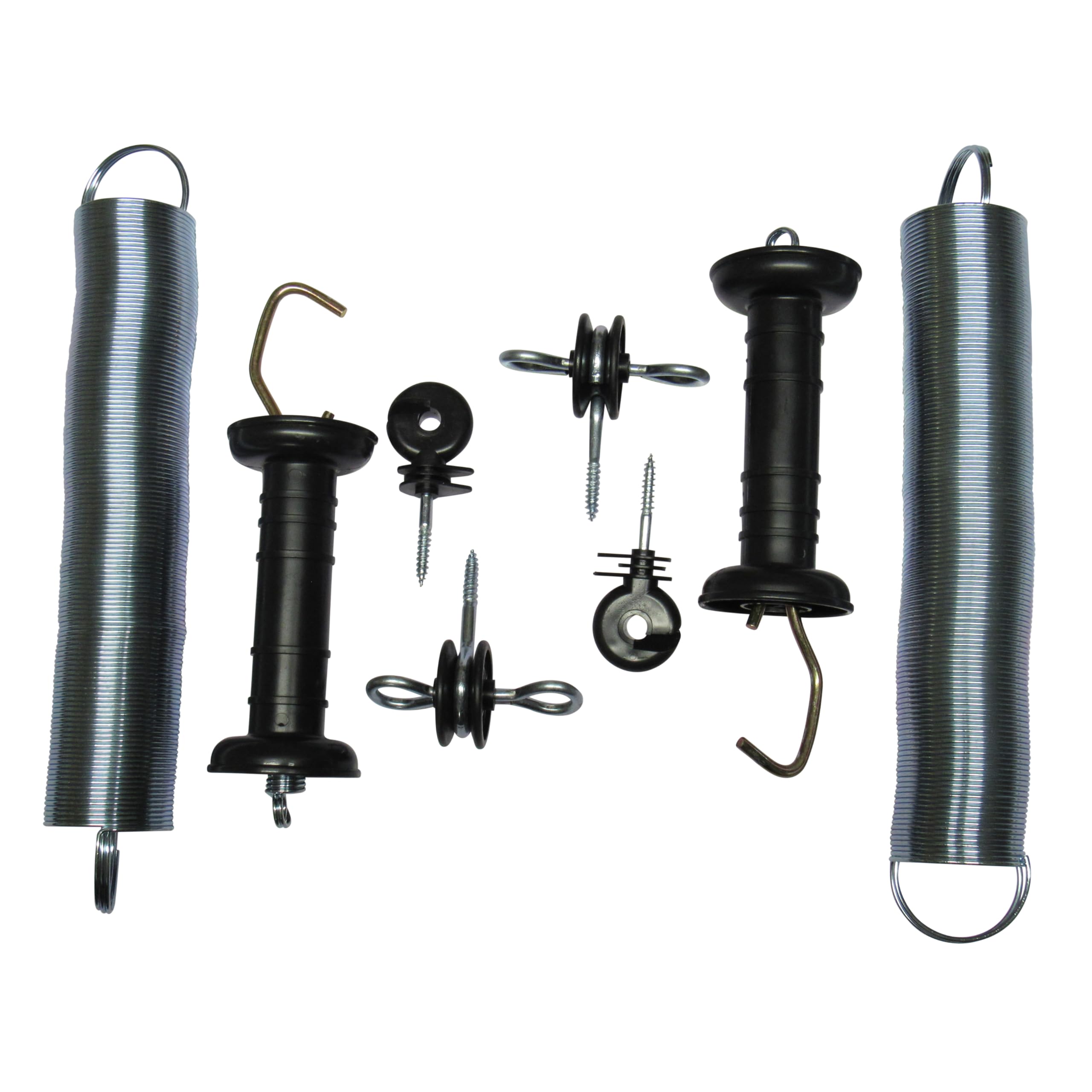 Electric Fence Spring Gate Kit X2 (Heavy Duty Coil Insulator Handle Poly Fencing)