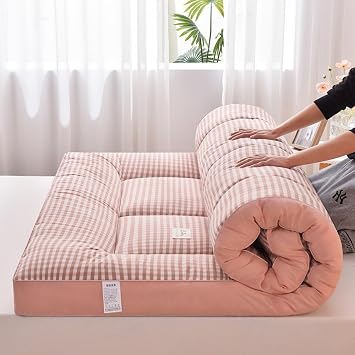 Japanese Floor Mattress, Futon Mattress, Folding Thai Massage Bed, Anti-Slip, Breathable, Camping, Guest Travel, Sleeping Mat, Single/Twin/Queen/King Size Roll Up Mat