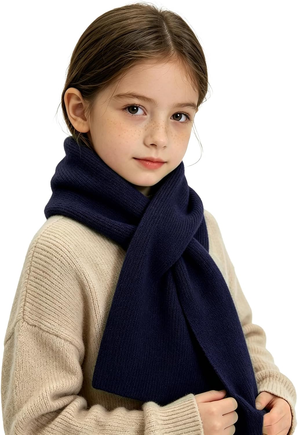 RUIKUNA Kids Scarf Girls Toddler Knitted Scarf Winter Baby Neck Warmer Boys